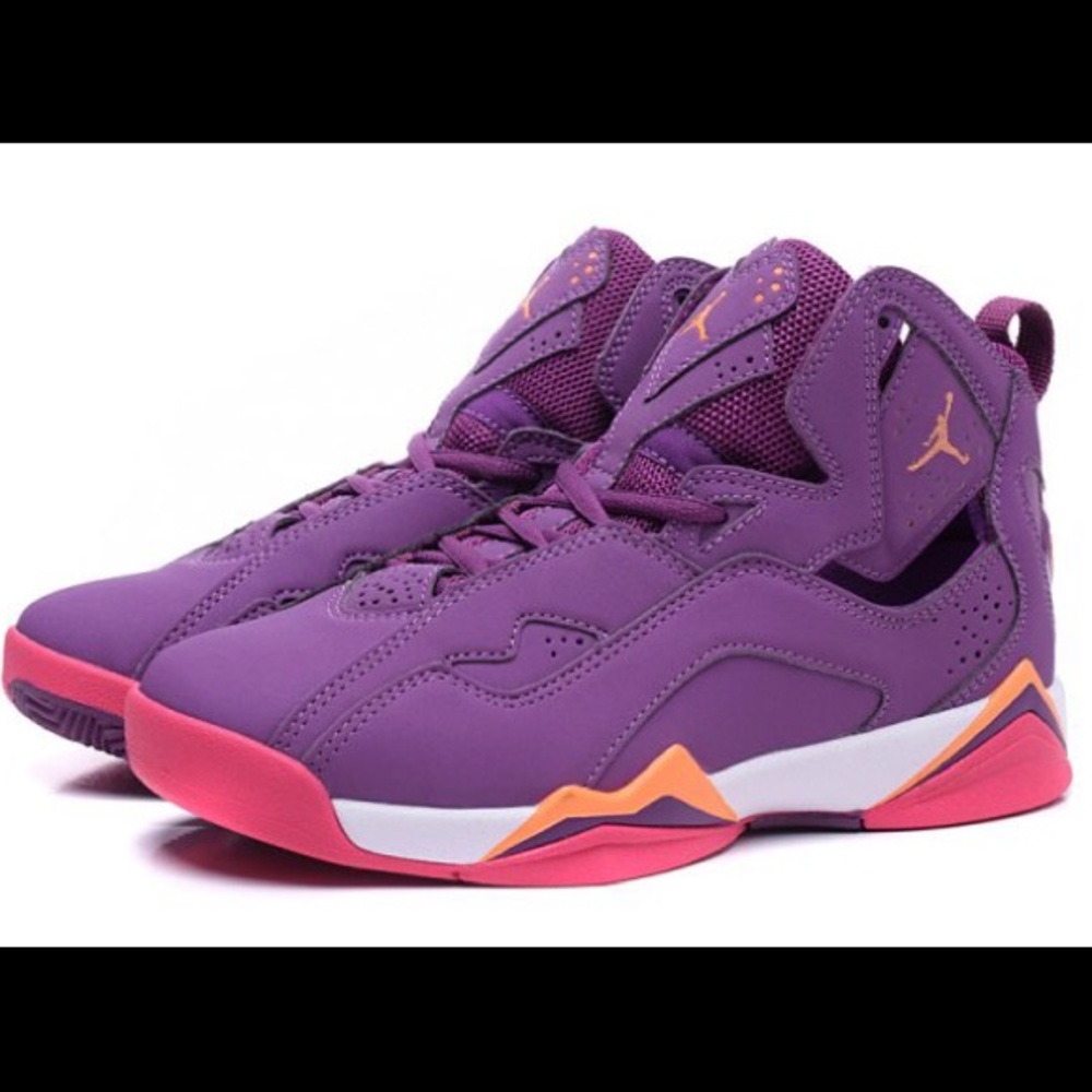 Air Jordan 7 True Flight GS Women's Purpurin